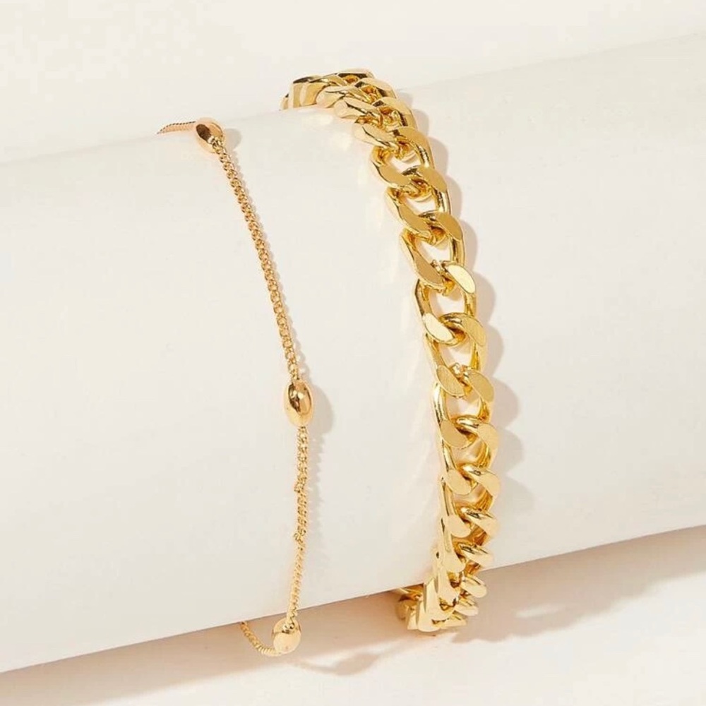 3/$30 💛 2pc Chain Bracelet - Picture 2 of 3